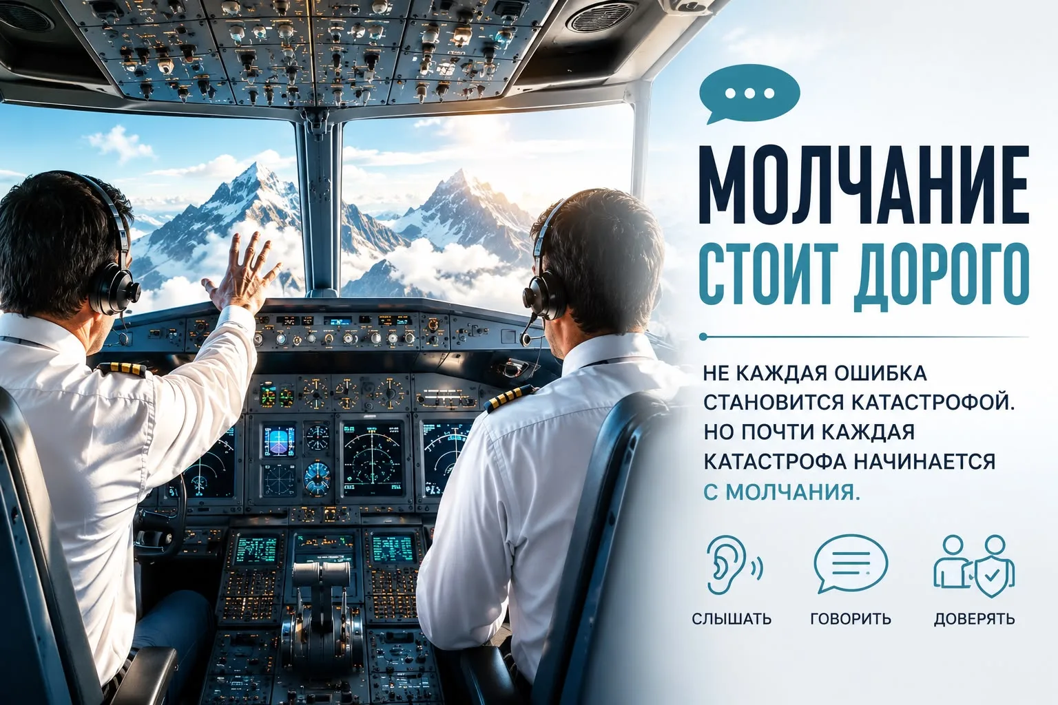 Не каждая ошибка становится катастрофой. Но почти каждая катастрофа начинается с молчания.